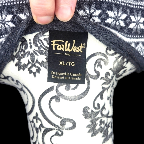 FARWEST Snowflake Pattern Long Sleeve- XLarge - Picture 4 of 4